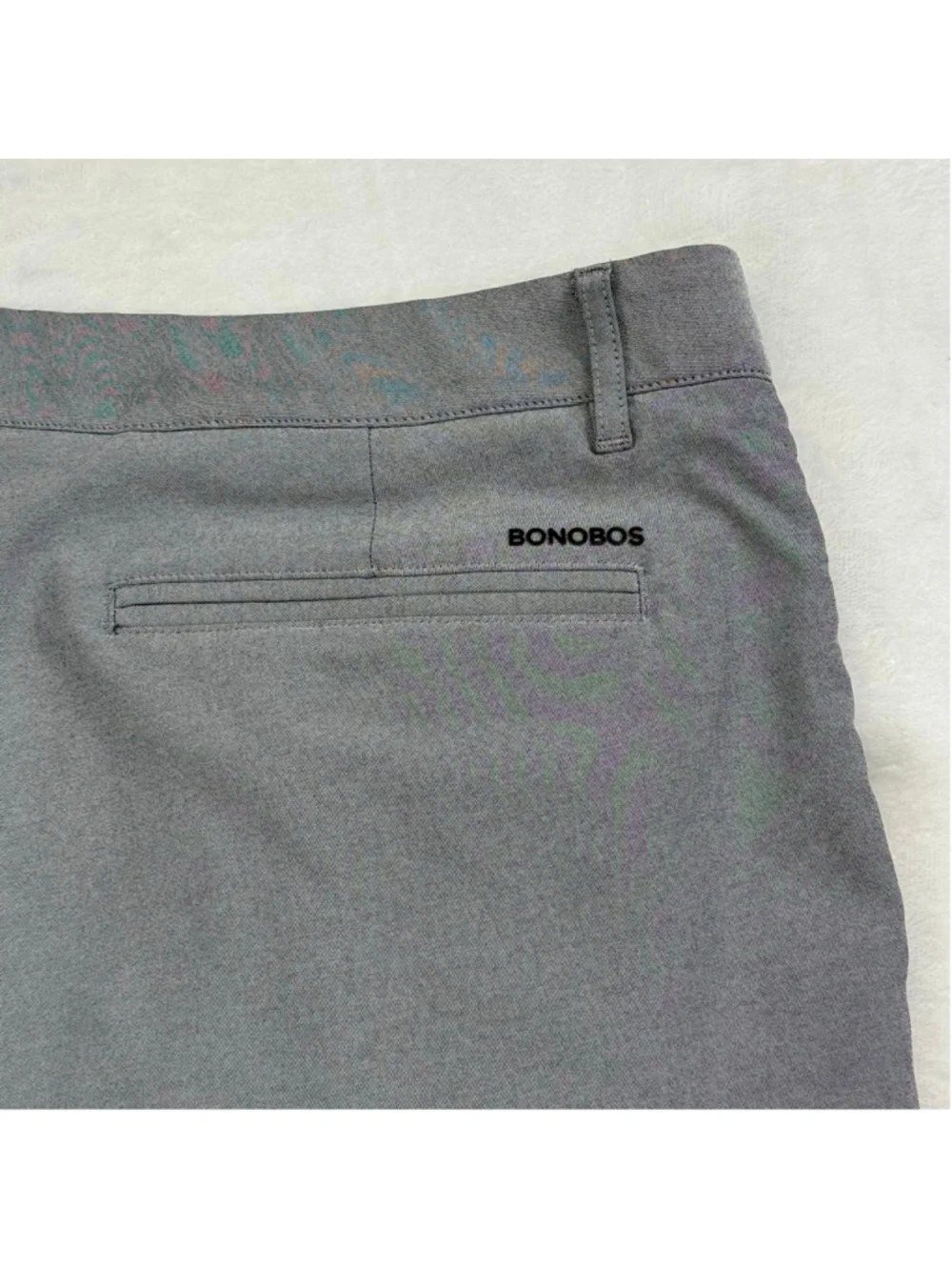 Men's Bonobos Golf Flat Front Shorts Waist 36 Gray